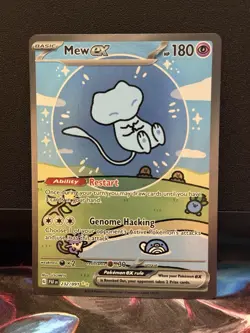 Pokemon Mew ex 232/091 SV Paldean Fates SIR Holo Full Art EN 2024 - Image 1