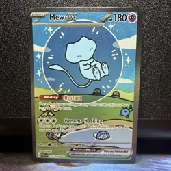 Pokemon Mew ex 232/091 SV Paldean Fates SIR Holo Full Art EN 2024 - Image 3