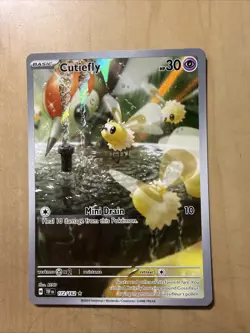Pokemon TCG Temporal Forces Cutiefly Card 172/162 Illustration Rare, Near Mint - Image 1