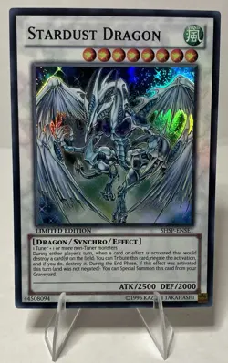 Yugioh Stardust Dragon SHSP-ENSE1 Shadow Specters Limited Edition - Image 1