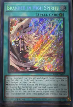 Branded in High Spirits RA05-EN067 Secret Rare 1st Edition Yu-Gi-Oh NM - Image 2