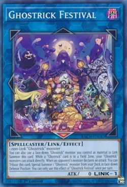 1x Ghostrick Festival - 1st Edition NM Eng YuGiOh - Battle of Chaos - Image 1