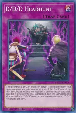 1x D/D/D Headhunt - 1st Edition NM Eng YuGiOh - Battle of Chaos - Image 1