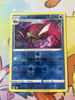 Hisuian Basculegion 045/196 Pokemon Lost Origin SWSH Reverse Holo Rare Card NM - Image 1
