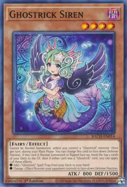 1x Ghostrick Siren - 1st Edition NM Eng YuGiOh - Battle of Chaos - Image 1