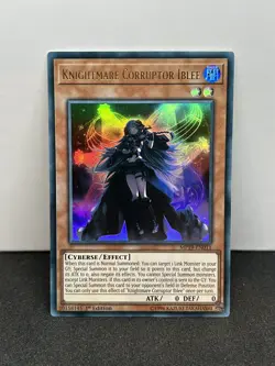 Yugioh Knightmare Corruptor Iblee MP19-EN011 Ultra Rare 1st Edition NM/M - Image 1
