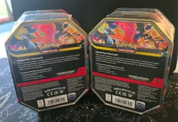 Pokemon TCG Mega Charizard X & Y Tins. BOTH TINS. Brand New & Sealed - Image 2