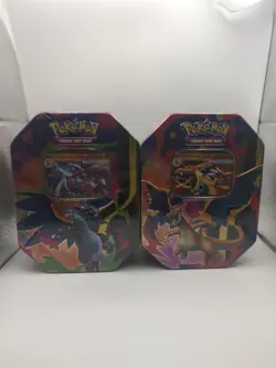 Pokemon TCG Mega Charizard X & Y Ex Tins - Both Artworks - BRAND NEW - SEALED - Image 1