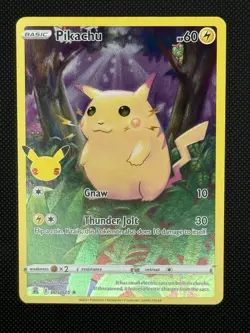 Pikachu 005/025 Celebrations 2021 Holo Pokemon Card TCG - Image 1