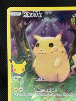 Pikachu 005/025 Celebrations 2021 Holo Pokemon Card TCG - Image 3