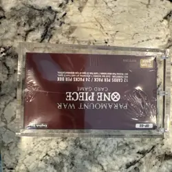 ONE PIECE ENGLISH PARAMOUNT WAR OP-02 PRE-ERRATA RED BOTTOM BOOSTER BOX (SEALED) - Image 4