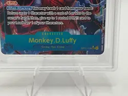 2025 One Piece Monkey D. Luffy OP11-118 SEC Alt Art Secret Rare PSA 10 Gem Mint - Image 3