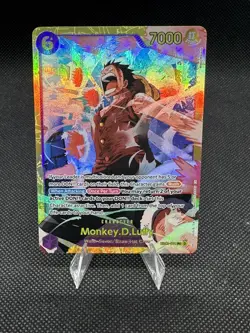• Monkey.D.Luffy • EB02-061 SEC Premium Booster Holo Foil One Piece TCG NM - Image 1