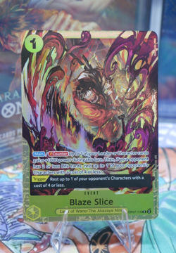 Blaze Slice One Piece TCG OP07-116 Best Selection Vol. 5 English Alt Promo - Image 1