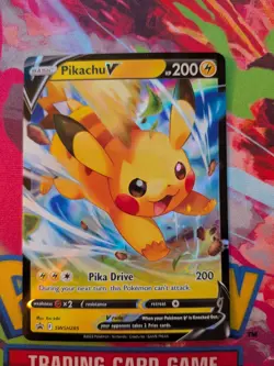 Pikachu V SWSH285 SWSH: Sword & Shield Promo Cards Holo NM - Image 1