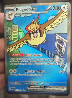 Pokemon Card - Pidgeot - Special Illustration - Obsidian Flames - 225/197 - NM - Image 3