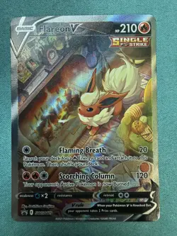 Pokemon TCG Flareon V SWSH179 Black Star Promo Card NM/Mint Condition UK SELLER - Image 1
