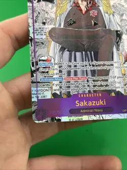 Bandai One Piece Card Game Sakazuki OP16-065 Manga Alt Art Holo English - Image 5