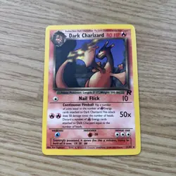 Dark Charizard Non Holo RARE Team Rocket Pokemon card 21/82 - Image 1