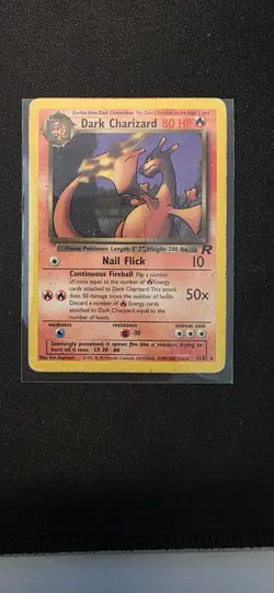 Pokemon Dark Charizard 21/82 Team Rocket Non-Holo Rare Card WOTC TCG MP - Image 1