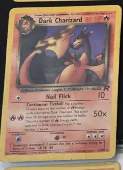 Pokemon Dark Charizard 21/82 Team Rocket Non-Holo Rare Card WOTC TCG MP - Image 4