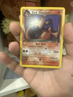 1st Edition Dark Charizard 21/82 Team Rocket Non Holo Rare Pokemon Card - Image 4