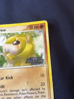 Sandshrew 74/109 Team Rocket Returns Reverse Holo Pokemon card played - Image 2