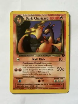 Pokemon Dark Charizard Team Rocket Non-Holo Rare Card 21/82 HP - Image 1