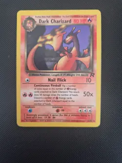 Dark Charizard 21/82 Non Holo Rare Team Rocket Pokemon Card WOTC LP - Image 2