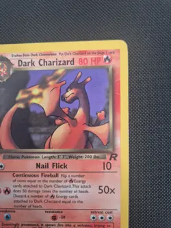 Dark Charizard 21/82 Non Holo Rare Team Rocket Pokemon Card WOTC LP - Image 4