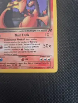 Dark Charizard 21/82 Non Holo Rare Team Rocket Pokemon Card WOTC LP - Image 5