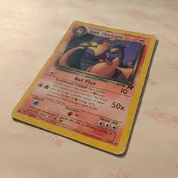 Dark Charizard 21/82 - Non Holo Rare - WOTC Team Rocket - DAMAGED ~ Pokemon TCG - Image 3