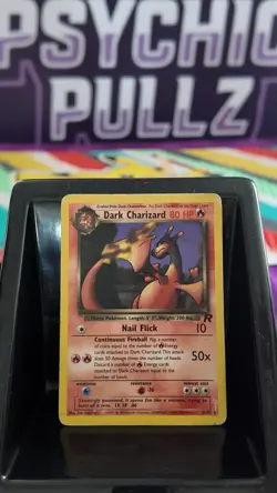 Pokemon TCG Dark Charizard 21/82 Non-Holo Rare Team Rocket 2000 - MP/HP - Image 1