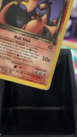 Pokemon TCG Dark Charizard 21/82 Non-Holo Rare Team Rocket 2000 - MP/HP - Image 2