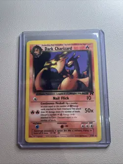 Pokemon TCG Dark Charizard 21/82 Non-Holo Rare Team Rocket 2000 - Image 1