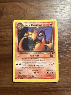 Pokemon TCG Dark Charizard 21/82 Non-Holo Rare Team Rocket 2000 - Image 1