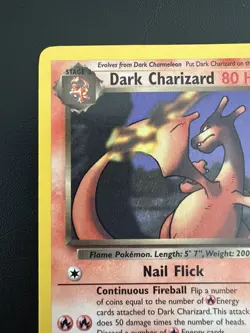 1999 Pokemon Team Rocket Dark Charizard 21/82 Non-Holo Rare WOTC Vintage LP Card - Image 4