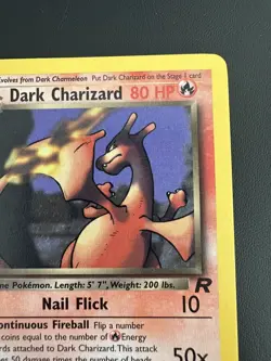 1999 Pokemon Team Rocket Dark Charizard 21/82 Non-Holo Rare WOTC Vintage LP Card - Image 5