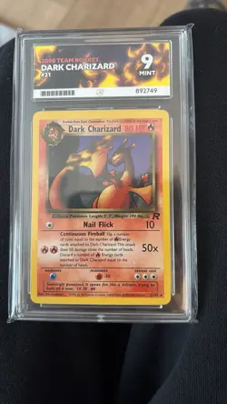 Pokemon Dark Charizard TCG 21/82 Non-Holo Rare Team Rocket 2000 Ace 9 - Image 1