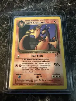 Pokemon TCG Dark Charizard 21/82 Non-Holo Rare Team Rocket 2000 - Image 1