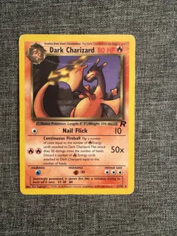 Pokemon TCG Dark Charizard 21/82 Non-Holo Rare Team Rocket 2000 - Image 1