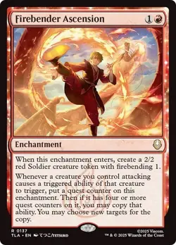 FIREBENDER ASCENSION x4 mtg NM-M The Last Airbender 4 Rare - Image 1