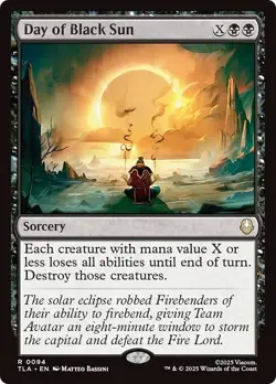 DAY OF BLACK SUN x1 mtg NM-M The Last Airbender 1 Rare - Image 1