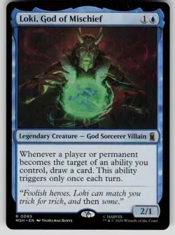 Loki, God of Mischief Rare Marvel Super Heroes 65 MTG Near Mint 2026 - Image 1