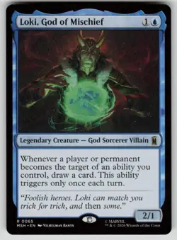 Loki, God of Mischief Rare Marvel Super Heroes 65 MTG Near Mint 2026 - Image 1