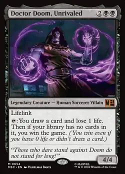 MTG Doctor Doom, Unrivaled [MSC] #654 - Image 1
