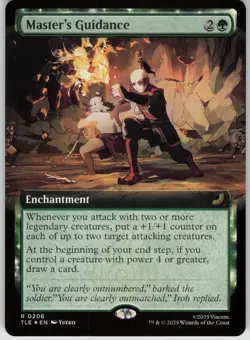 MTG Master's Guidance Extended Art Foil NM Avatar: The Last Airbender: Magic 206 - Image 1