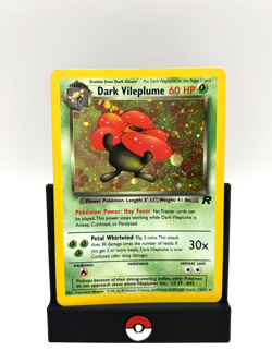 Dark Vileplume 13/82 Holo Rare Team Rocket Pokemon Card WOTC LP Swirl Unlimited - Image 1