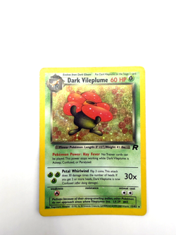 Dark Vileplume 13/82 Holo Rare Team Rocket Pokemon Card WOTC LP Swirl Unlimited - Image 2