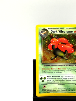Dark Vileplume 13/82 Holo Rare Team Rocket Pokemon Card WOTC LP Swirl Unlimited - Image 4